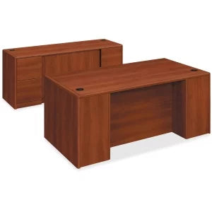 Wood Peninsula with End Panel Q4826