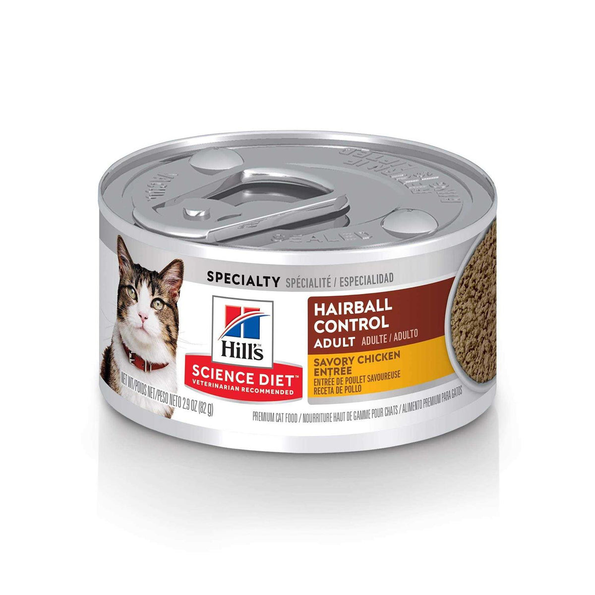 Adult Hairball Control Chicken Entree Canned Cat Food S2192