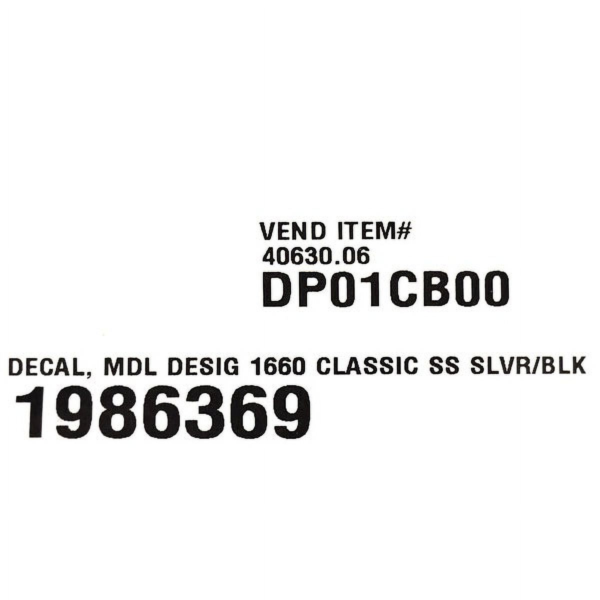 1660 Classic SS Silver Boat Decal (Pair) U7317