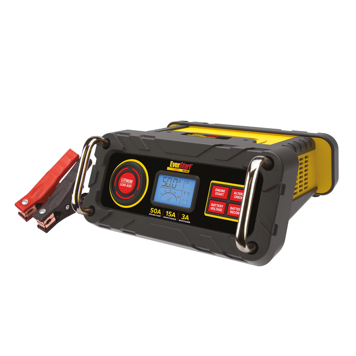 15 Amp Automotive Battery Charger with 50 Amp Engine Start T6766