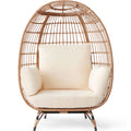 Oversized Wicker Egg Chair with Steel Frame B1776