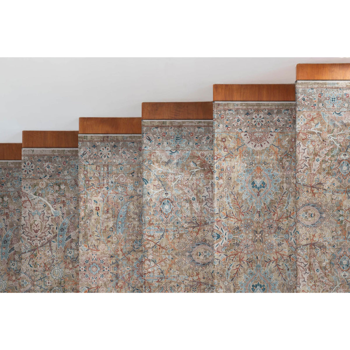 Blue Flatweave Oriental Runner Rug E9341
