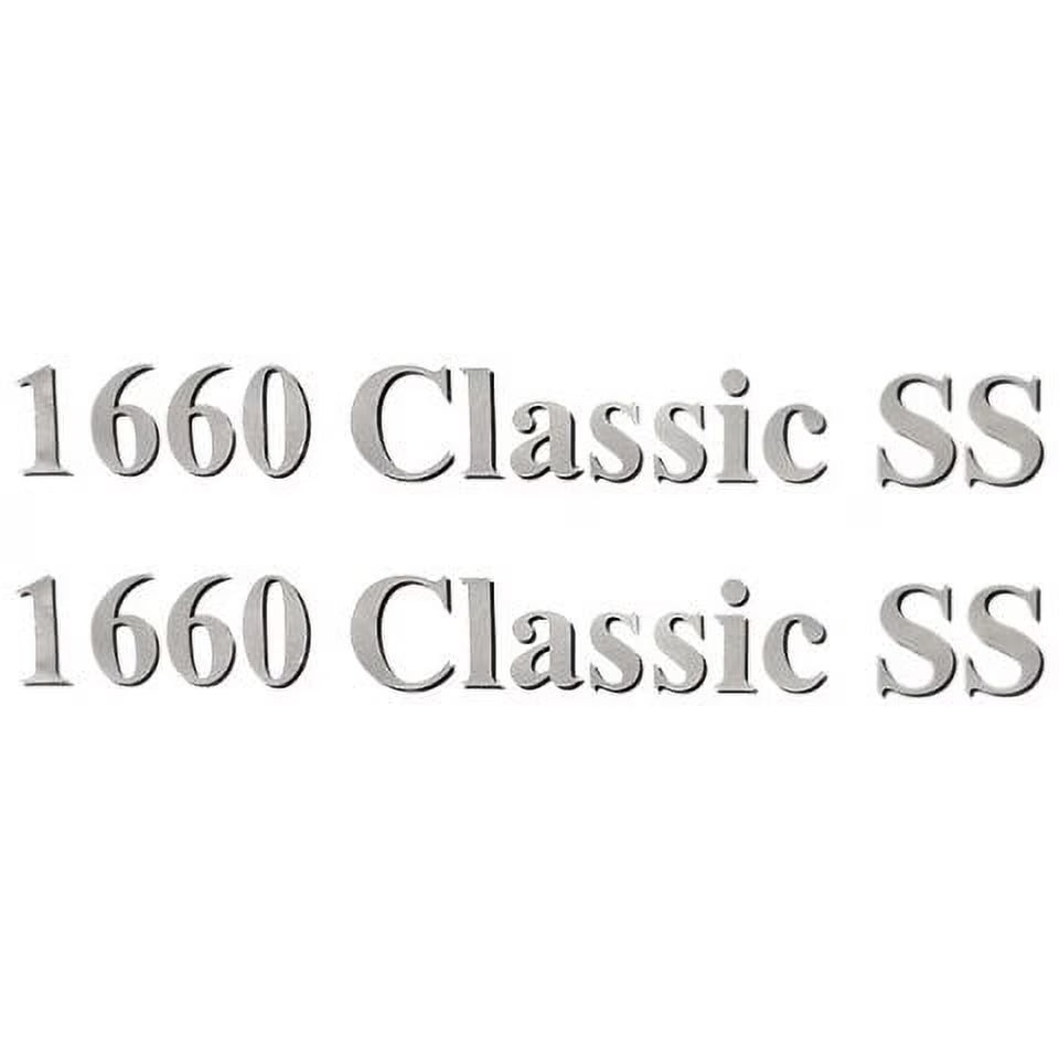 1660 Classic SS Silver Boat Decal (Pair) U7317