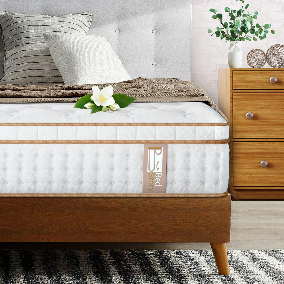 12 Inch Queen Gel Memory Foam Innerspring Mattress L4419