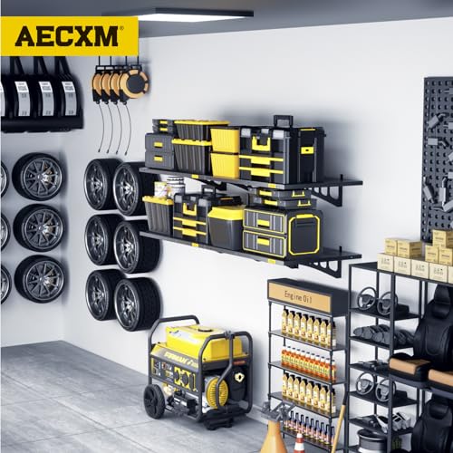 4-Pack Adjustable Heavy Duty Wall Mounted Metal Shelving R65268