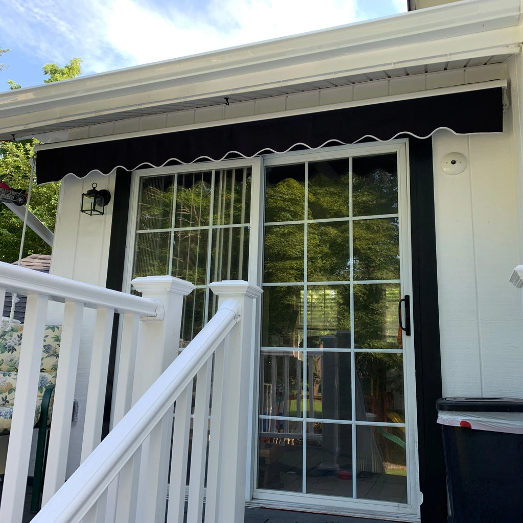 Black Retractable Patio Awning J798
