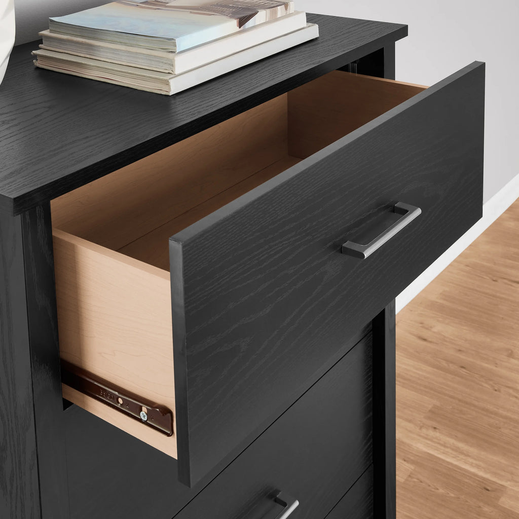 4 Drawer Walnut Finish Dresser D686