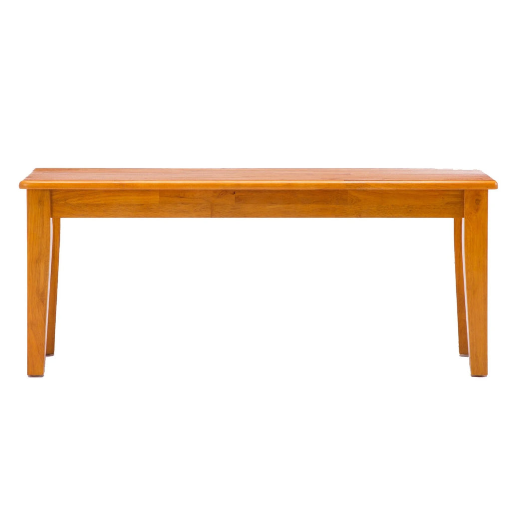 Oak Brown Wood Dining Bench G144284