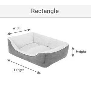 Quilted Orthopedic Bolster Dog Bed Y4552