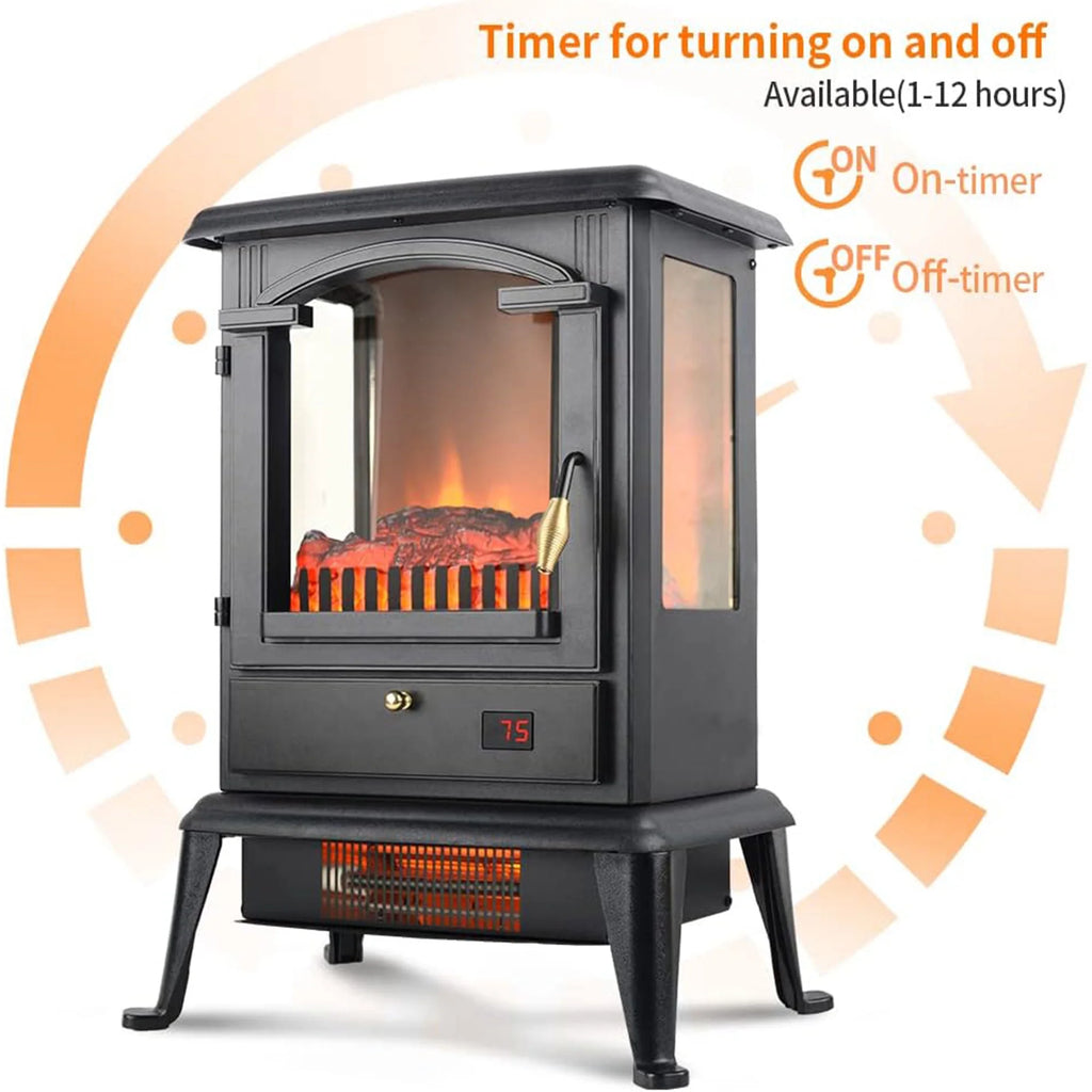 Electric Fireplace Heater Stove with Remote 2 Pack F5770