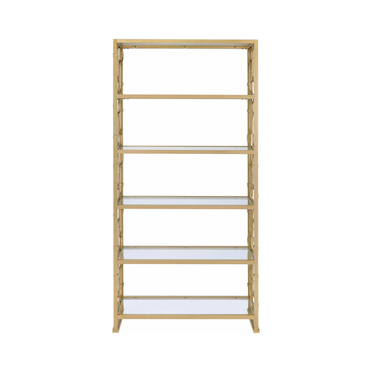 Clear Glass & Gold Bookshelf U166167