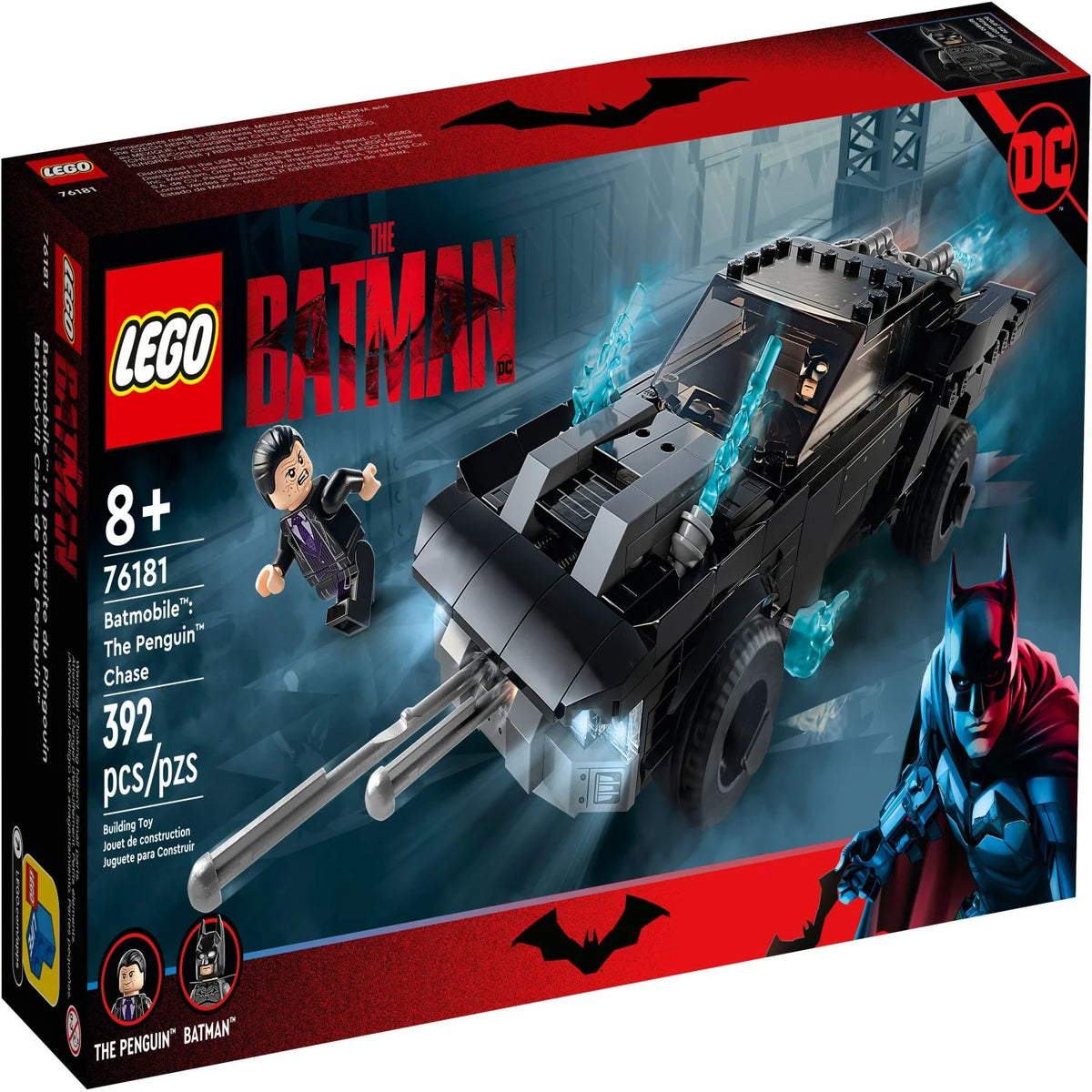 Batman Batmobile Car Toy with 2 Minifigures C933964