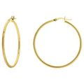 10K Yellow Gold High Polished Hoop Earrings U66729