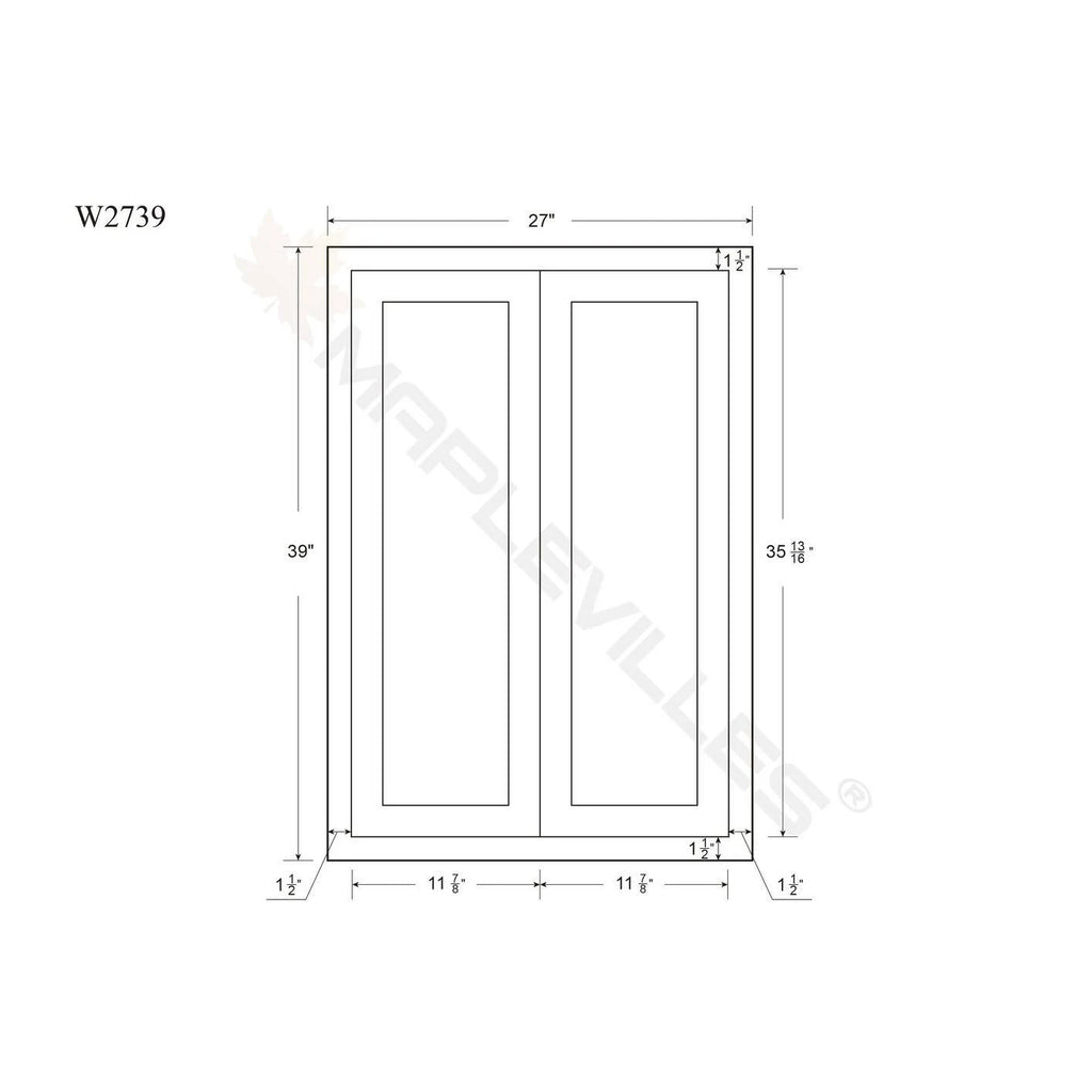 Dark Grey Double Door Cabinetry N47966