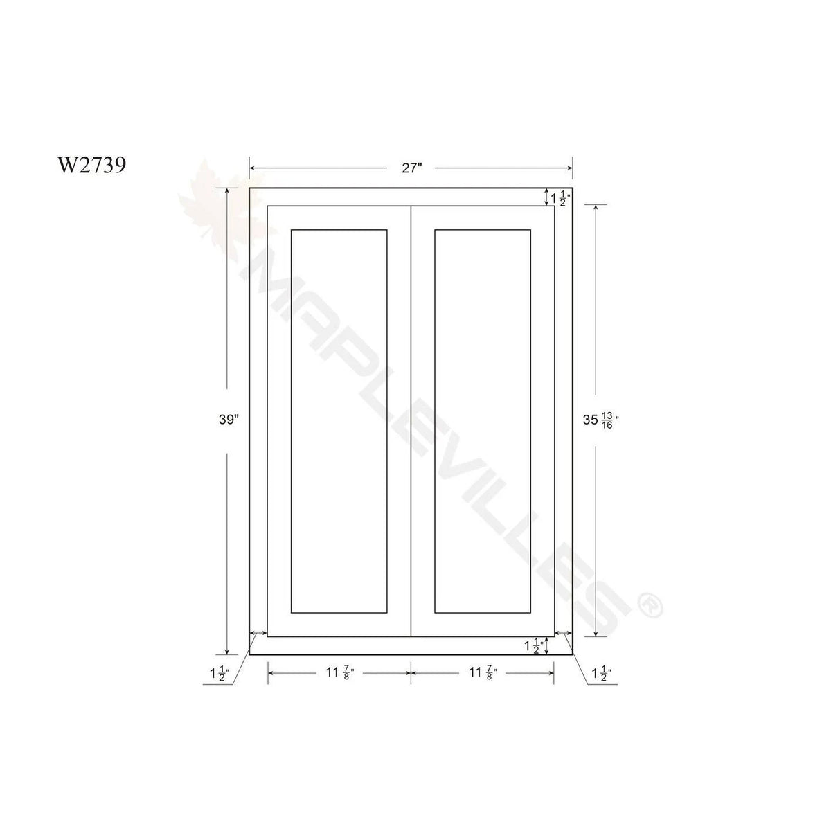 Dark Grey Double Door Cabinetry N47966