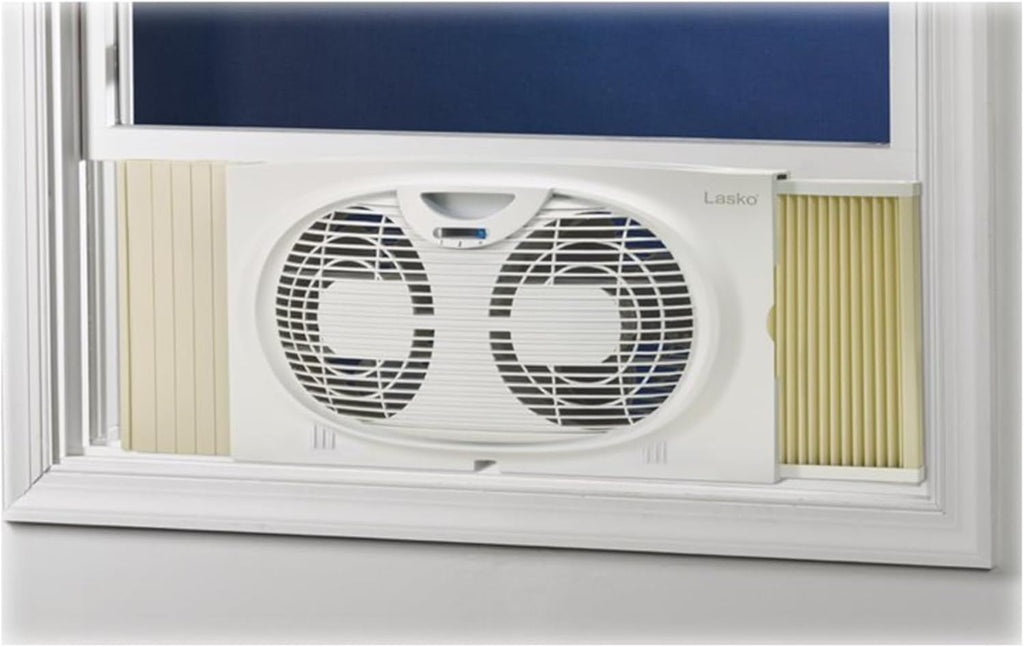 White Twin Window Fan R12741