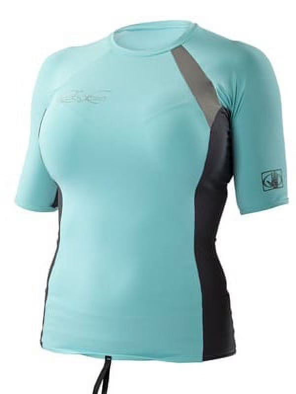 Blue & Gray Womens Performance Rashguard I9581
