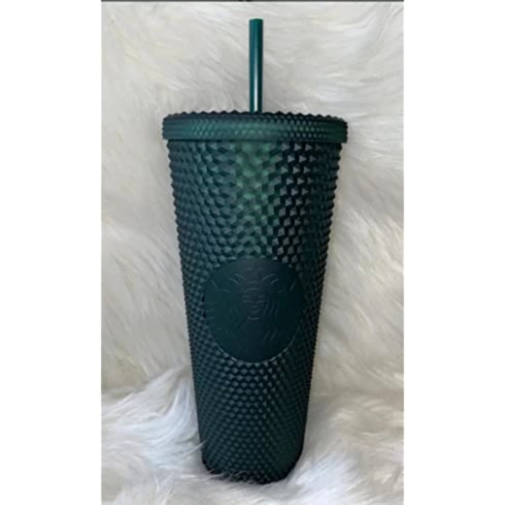 Dark Green Jelly Studded Tumbler 24Oz W685