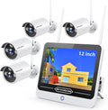 3MP Wireless Security Camera System with 12” Monitor Q507924
