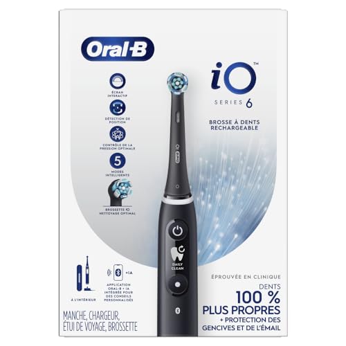 Grey Opal Rechargeable Electric Toothbrush with Pressure Sensor, 5 Cleaning Settings, Travel Case K489592