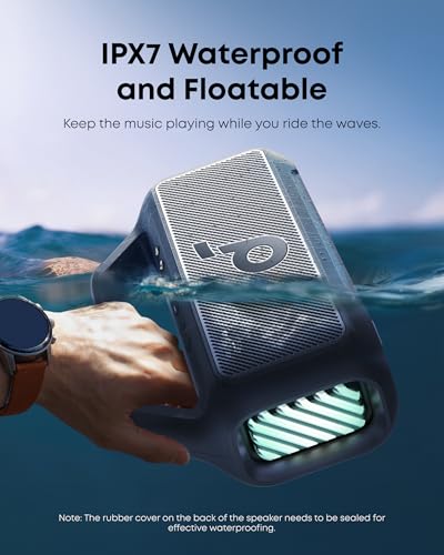 Outdoor Speaker, 80W, IPX7 Waterproof, Floatable, Bluetooth 5.3 T9947