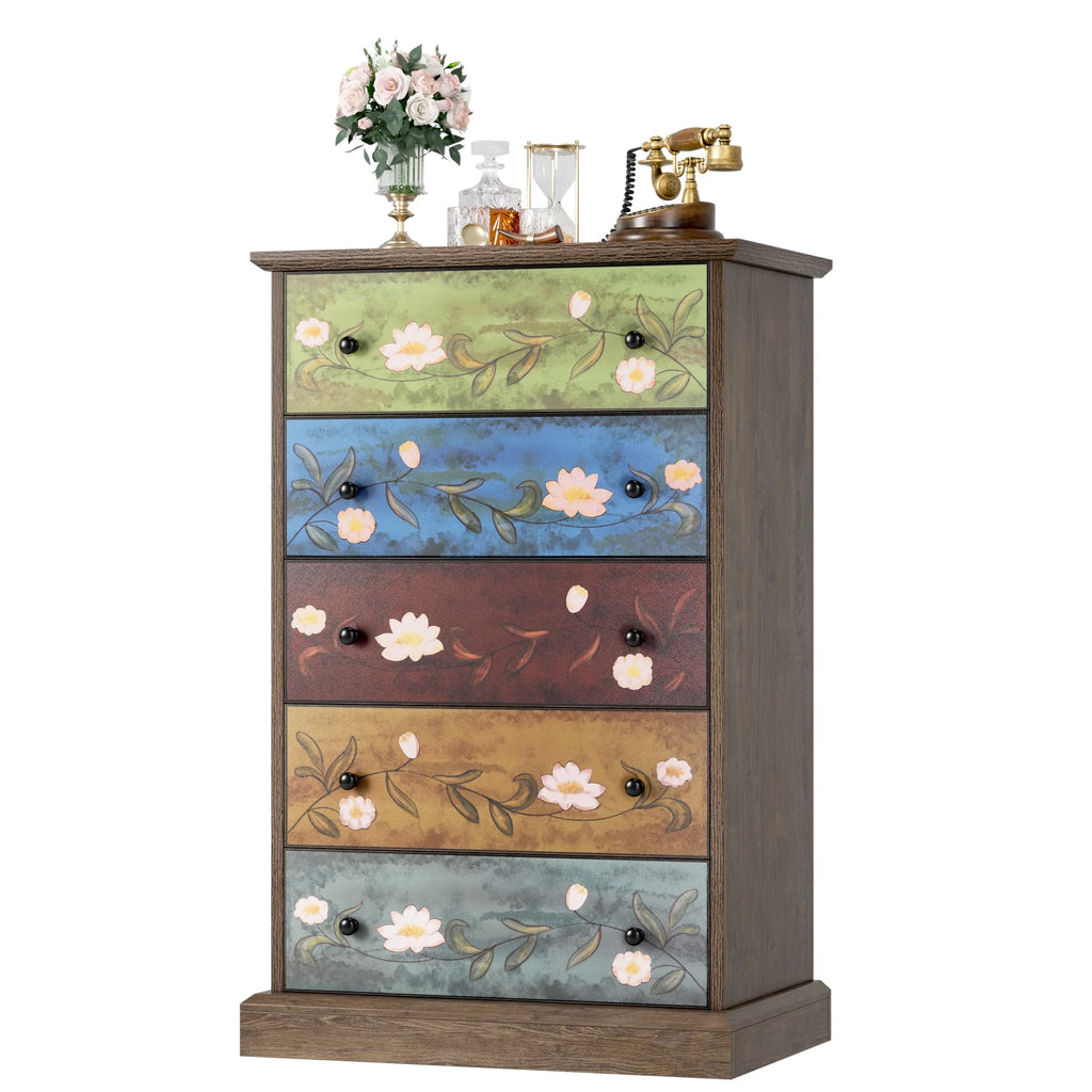 5 Drawer Wood Dresser U617