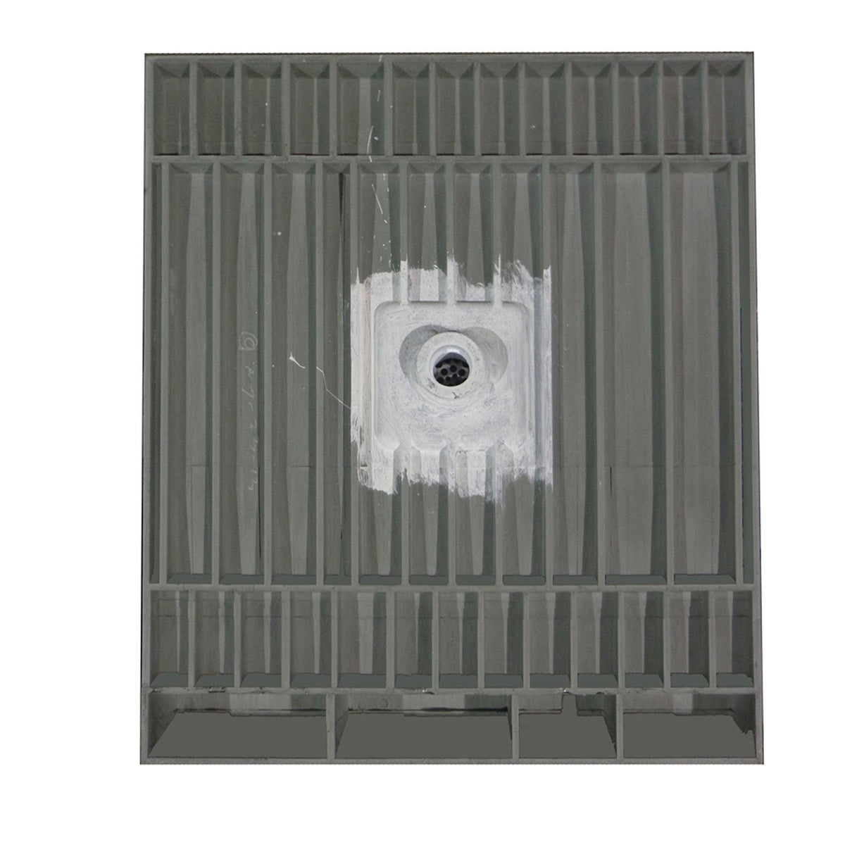 Triple Curb Shower Pan with Center Drain D138