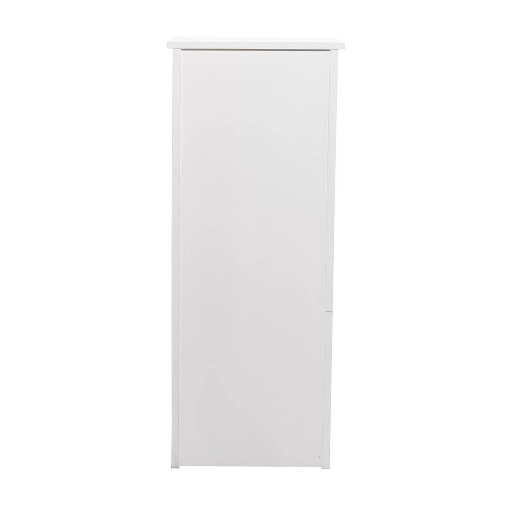 White Wood 3-Tier Shelving Unit E160