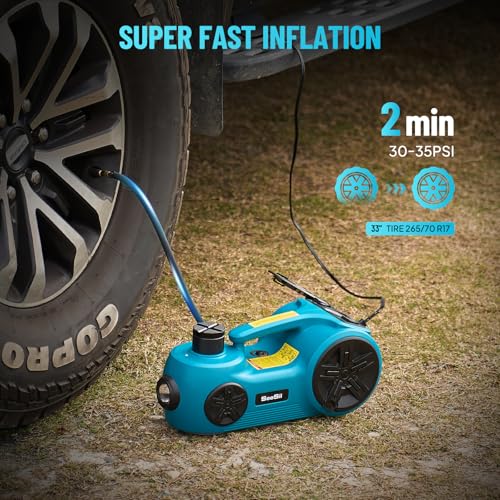 5 Ton 12V Hydraulic Electric Car Jack Kit with Impact Wrench and Tire Inflator Pump V395