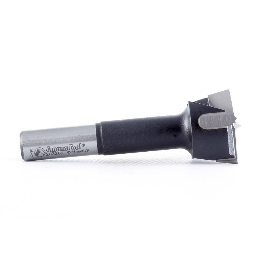 Carbide Tipped Hinge Boring Bit 26mm D x 70mm Long x 10mm Shank D97860
