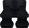 Black & Yellow Full Set Seat Covers for Jeep Wrangler TJ O50273