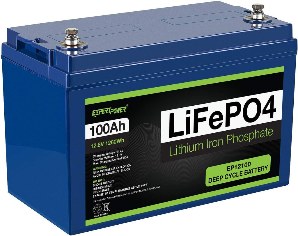 12V 100Ah Lithium LiFePO4 Deep Cycle Rechargeable Battery with Built-in BMS Z823