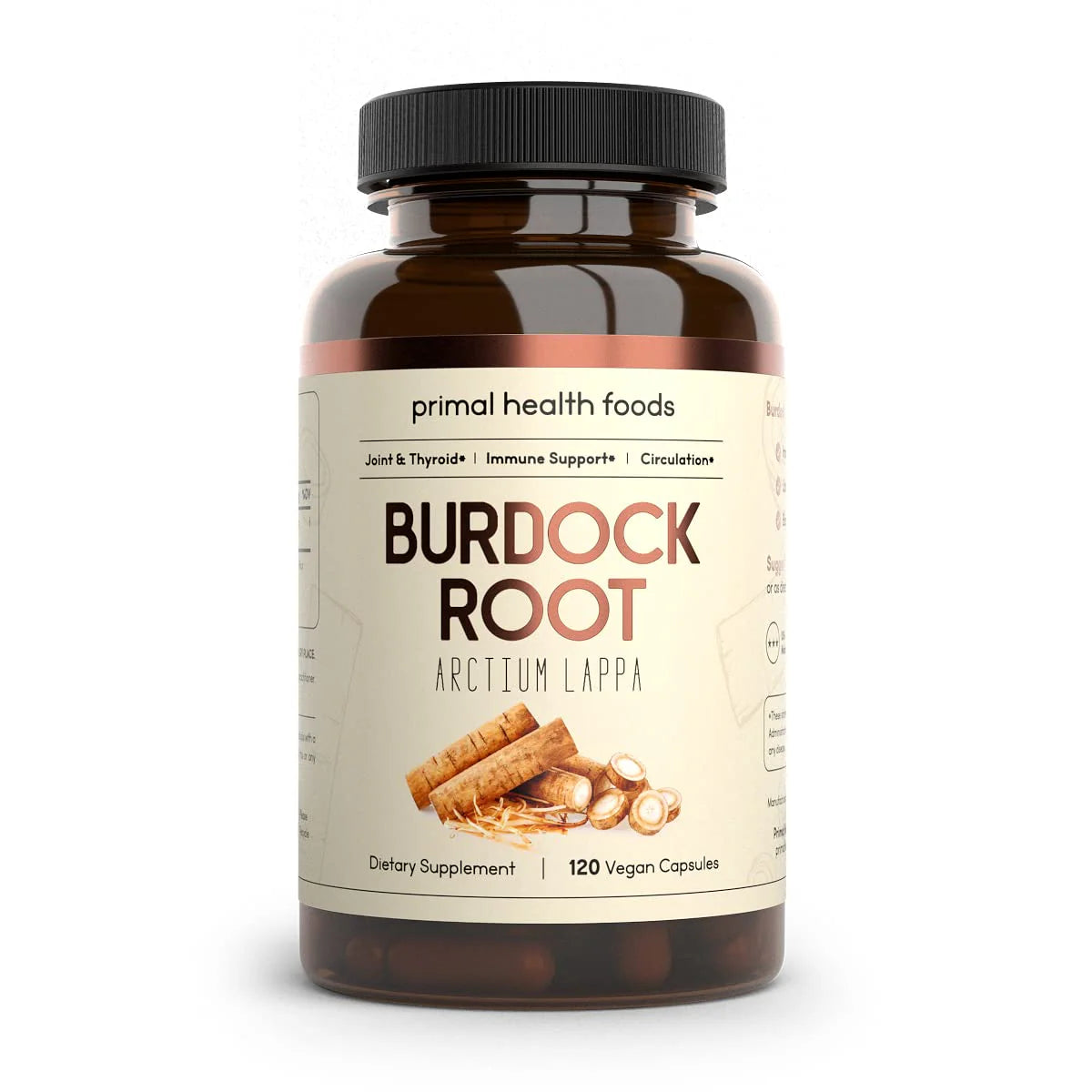 Organic Burdock Root Capsules 1000 mg 60 Servings Vegetarian Non-GMO Gluten Free R8141