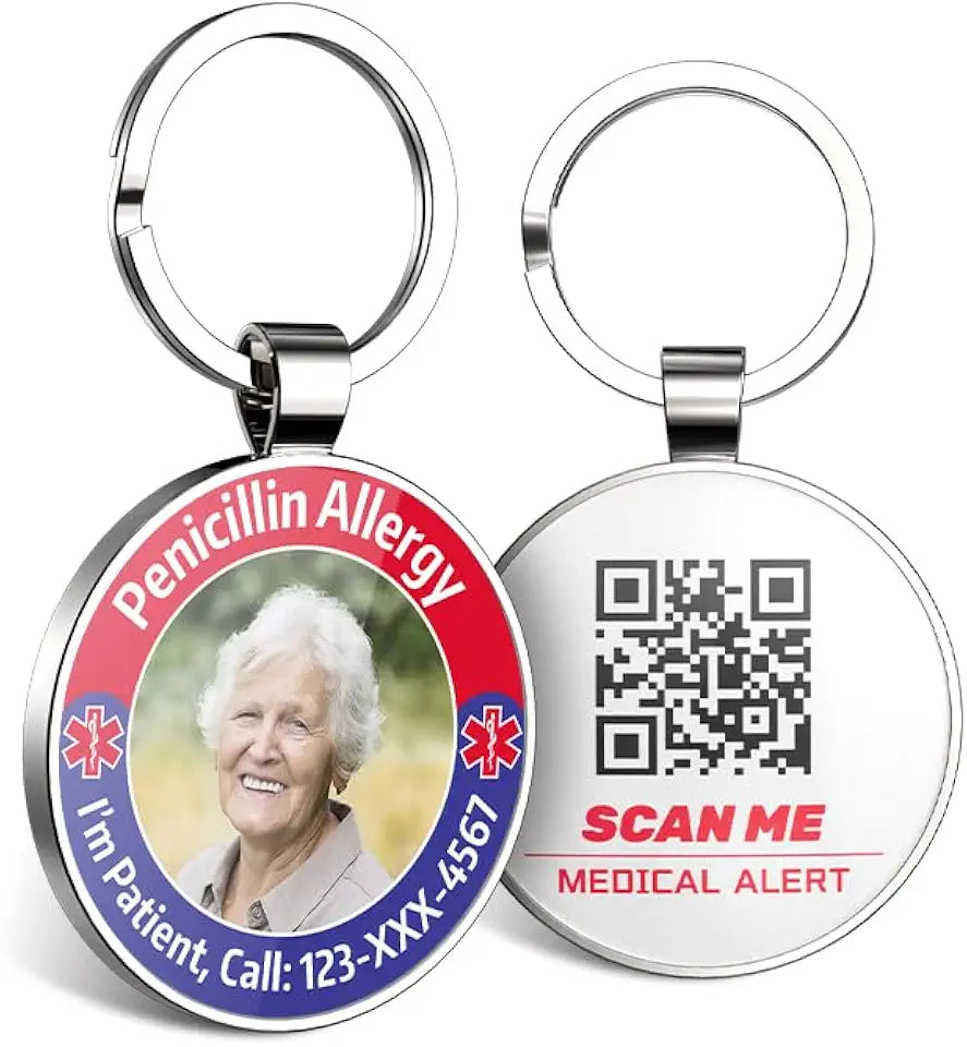 Medical Alert Tag with QR Code V355893
