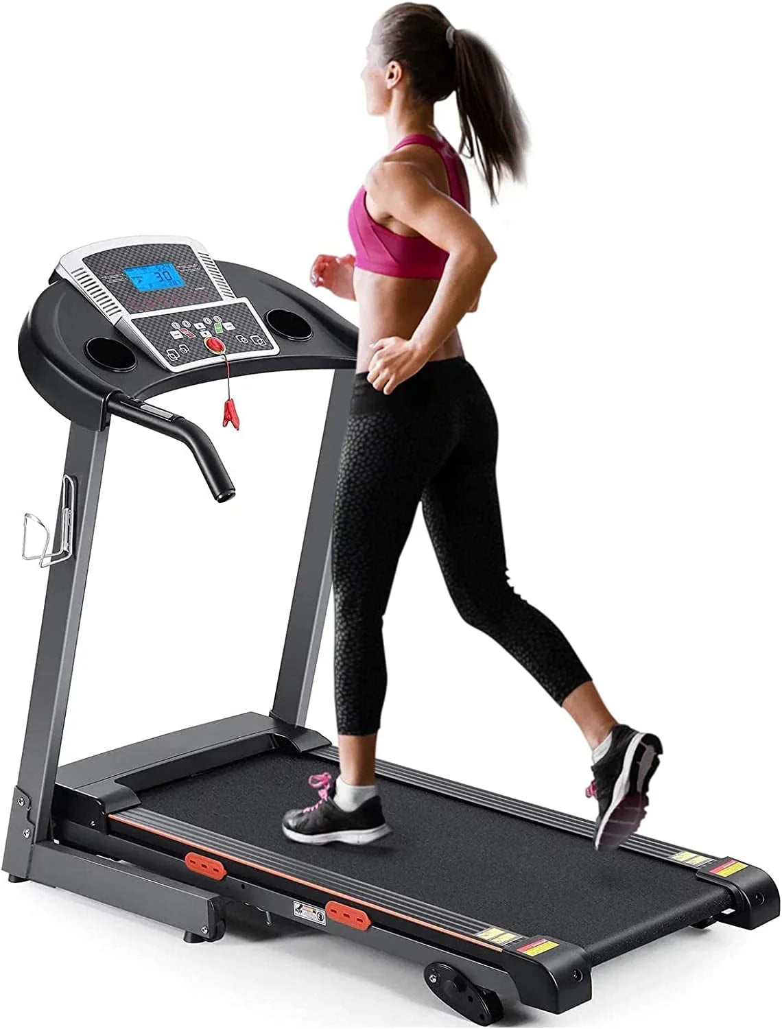 Foldable Electric Treadmill with 15 Pre-Set Programs H38112