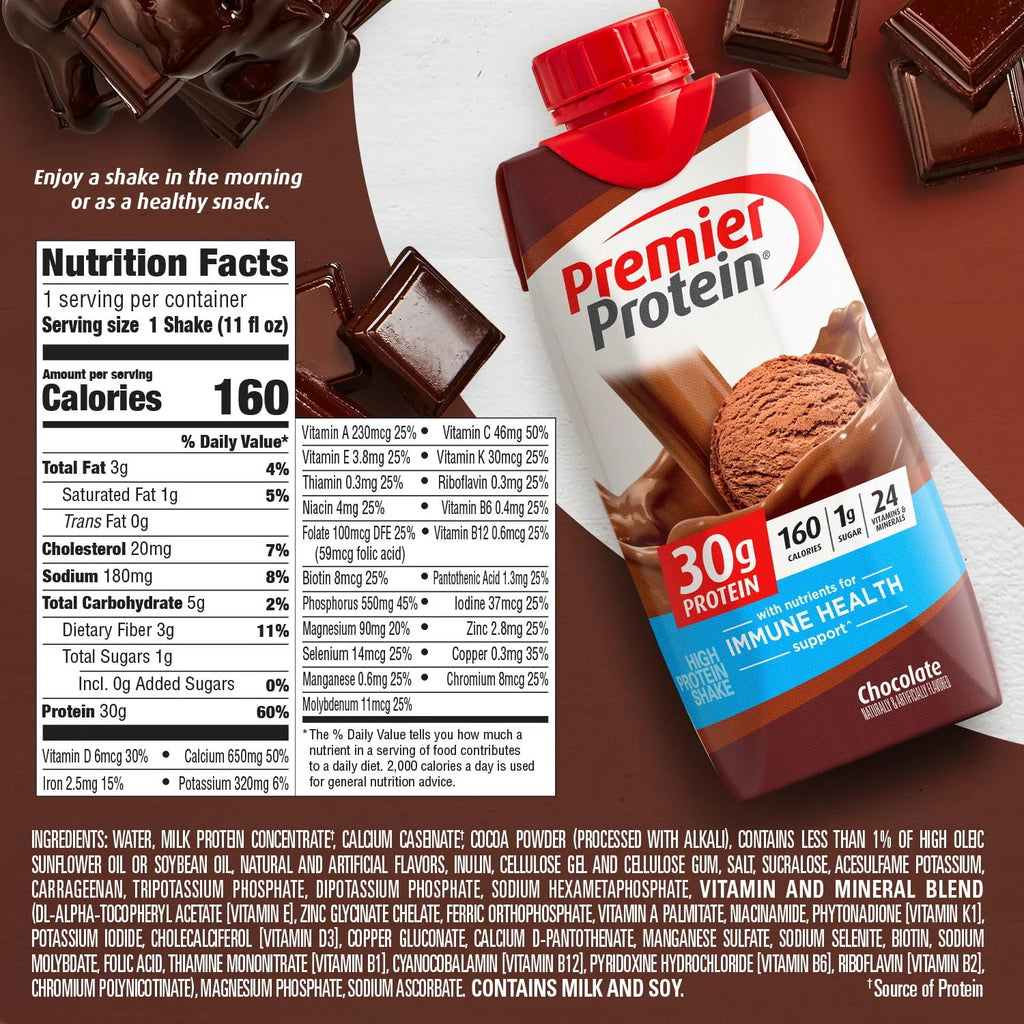 Chocolate Protein Shake 30g 11 fl oz 4 Ct J68134