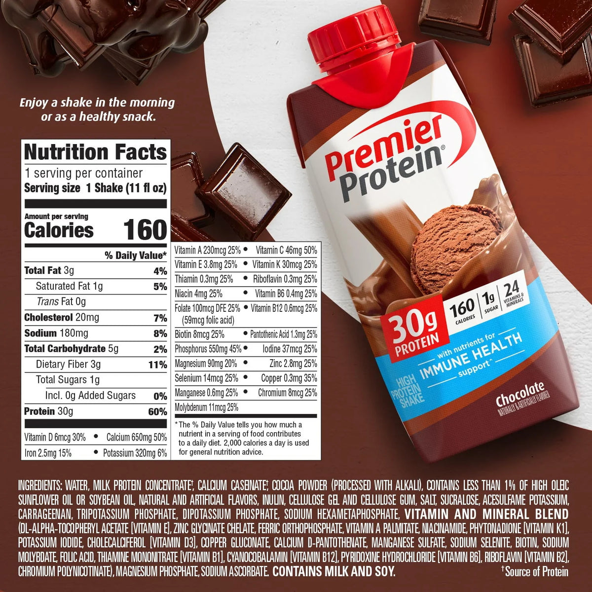Chocolate Protein Shake 30g 11 fl oz 4 Ct J68134