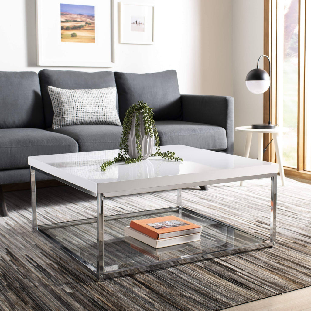 White/Chrome Coffee Table S55683