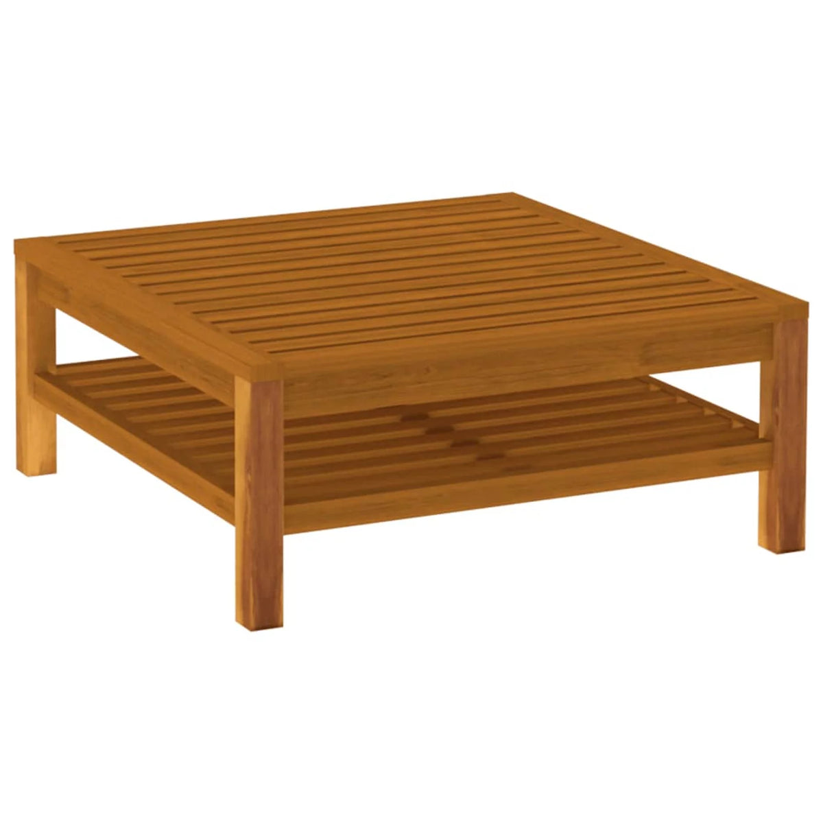 Acacia Wood Coffee Table with Storage Shelf S836