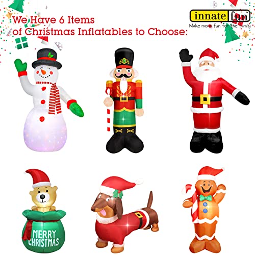 8 Feet Tall Lighted Inflatable Christmas Nutcracker Yard Decoration J434705