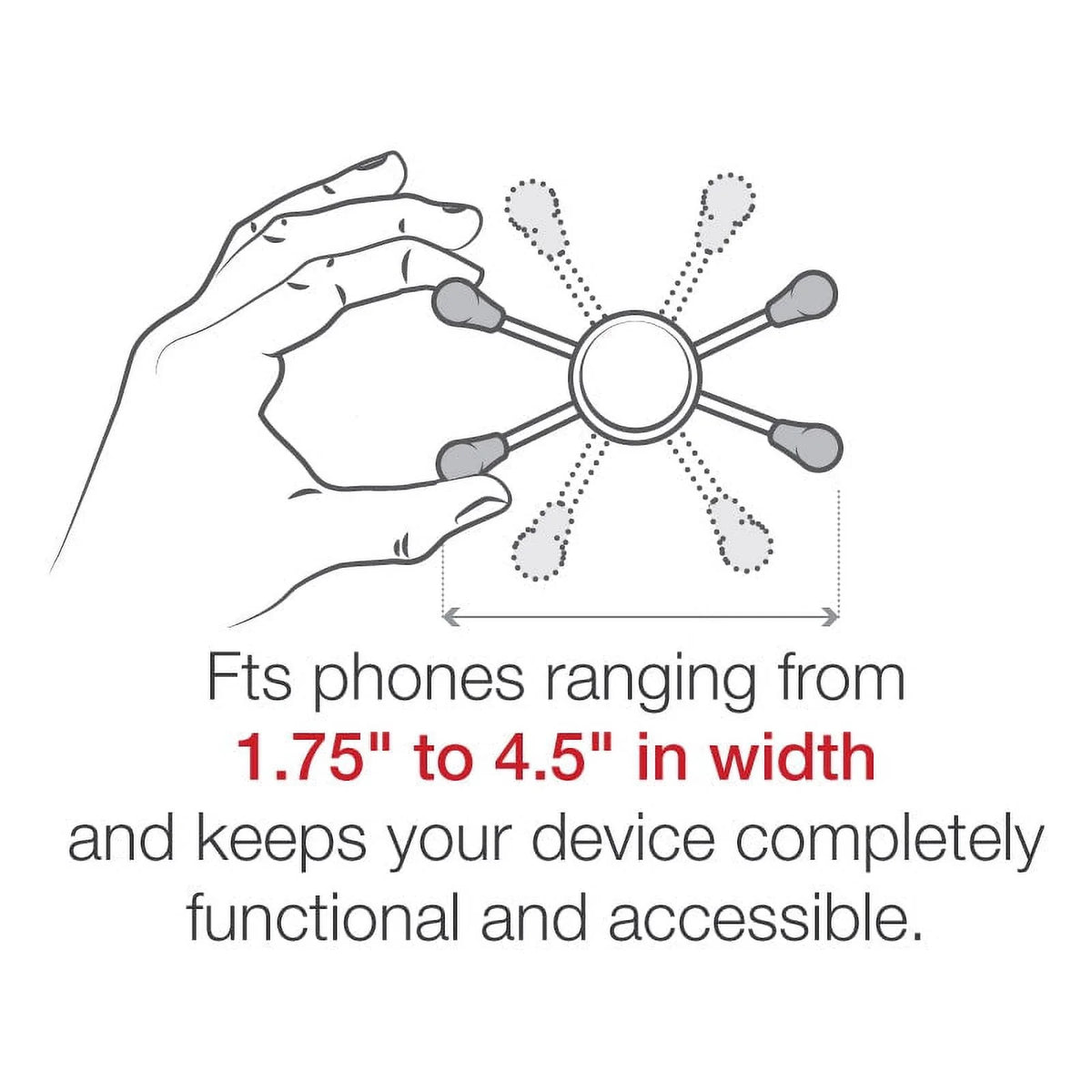 Large Phone Mount with Motorcycle Fork Stem Base E751772
