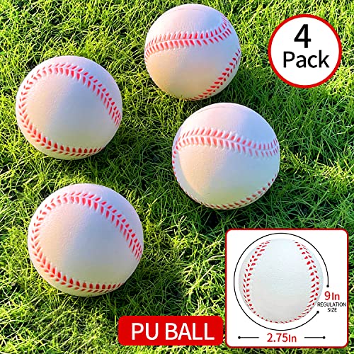 7'x7' Portable Baseball Net Set with Tee, Bat, Balls, Strike Zone, Carrying Bag D5799