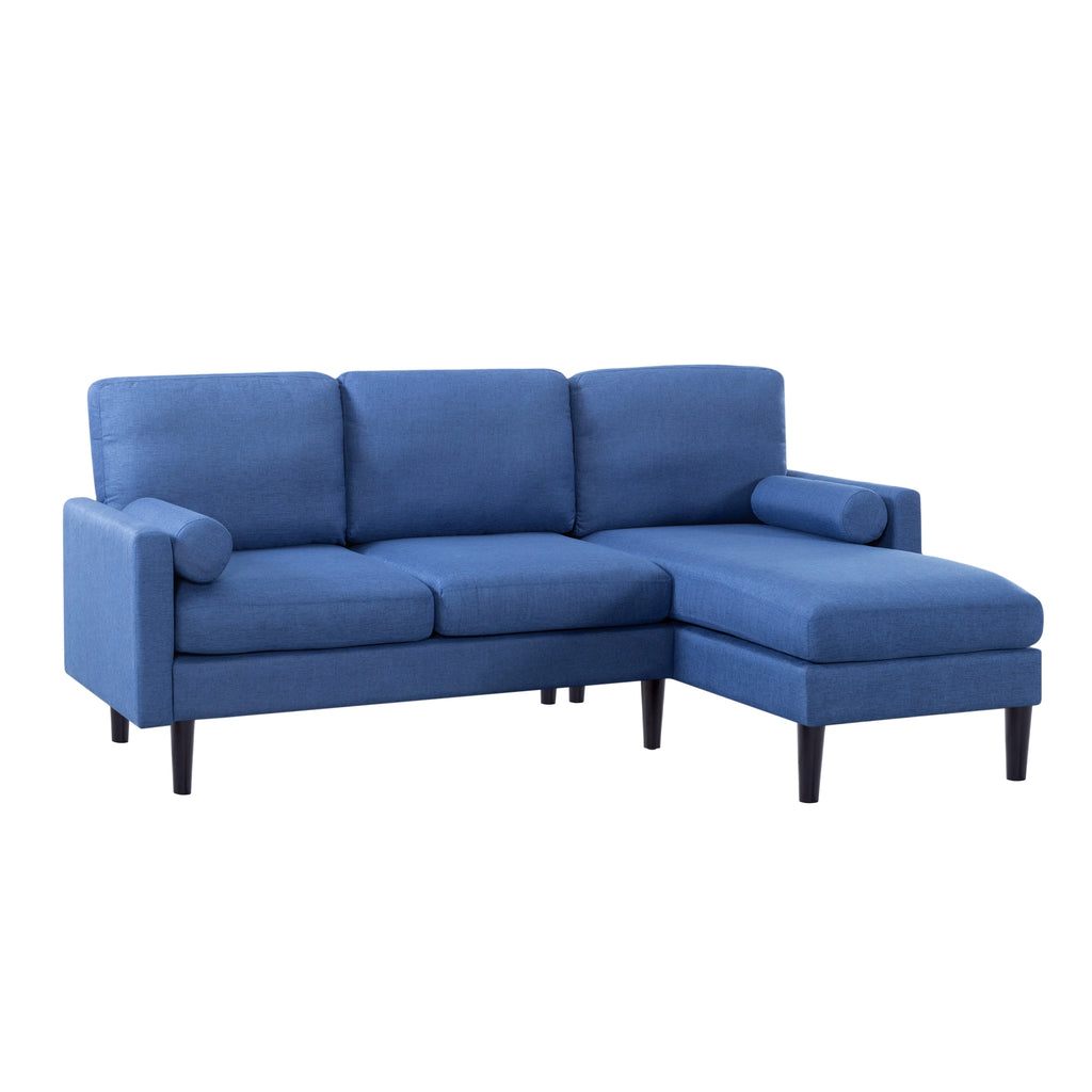 72 inch L-Shape Reversible Sectional Sofa with Two Pillows A5822