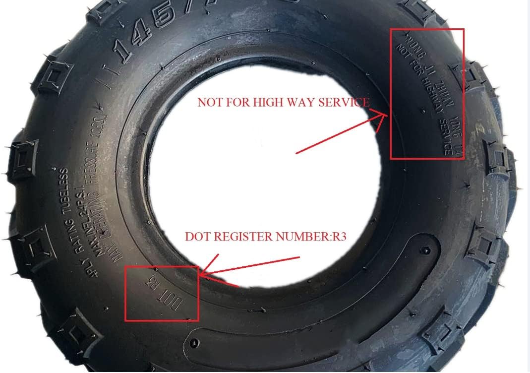 Set of 4 All Terrain ATV UTV Tires 25x8-12 Front 25x10-12 Rear 6PR P247970