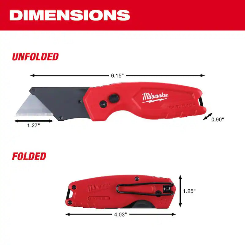 Folding Utility Knife with Blade Storage and Gut Hook (2-Piece) J603