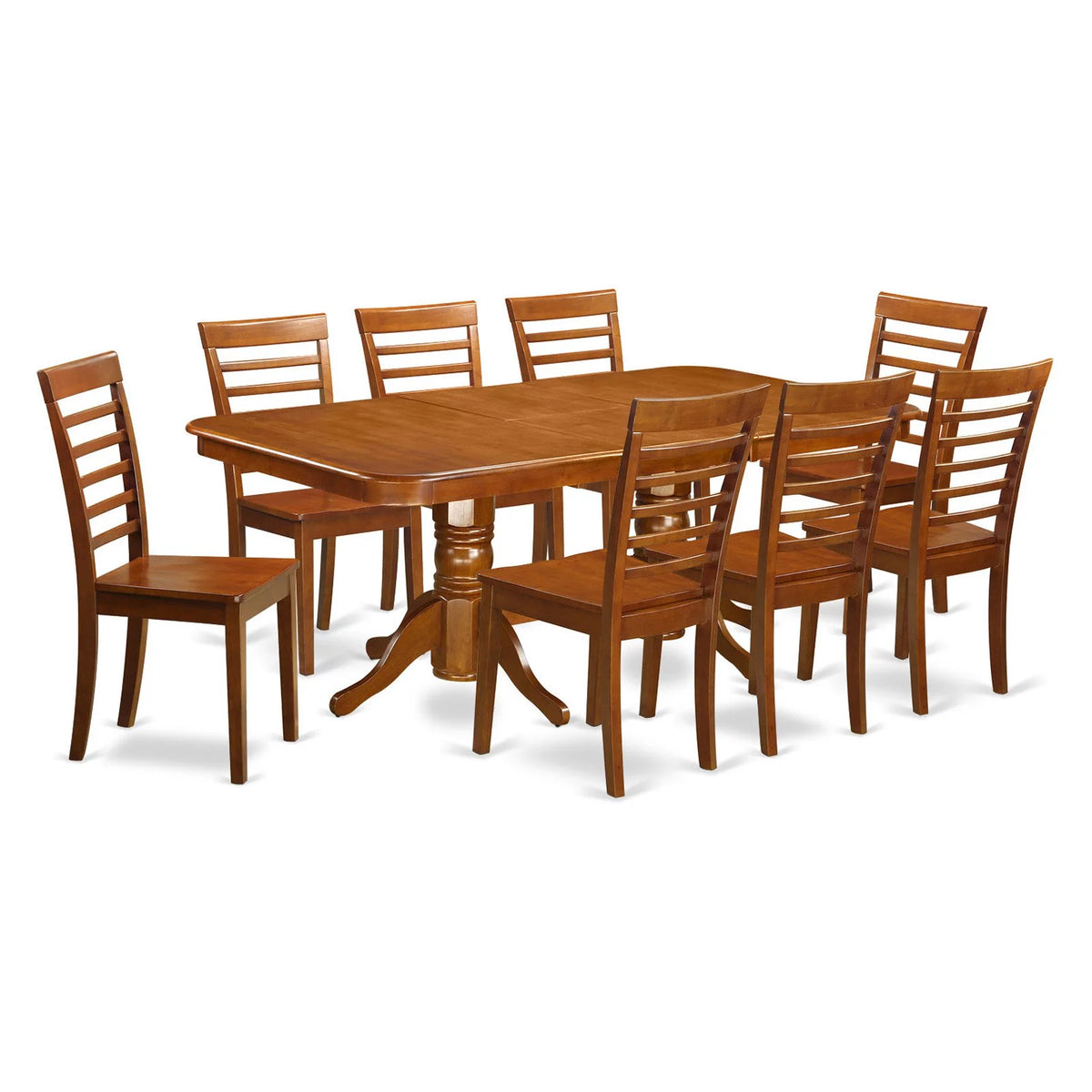 9 Piece Wood Dining Table Set V2685