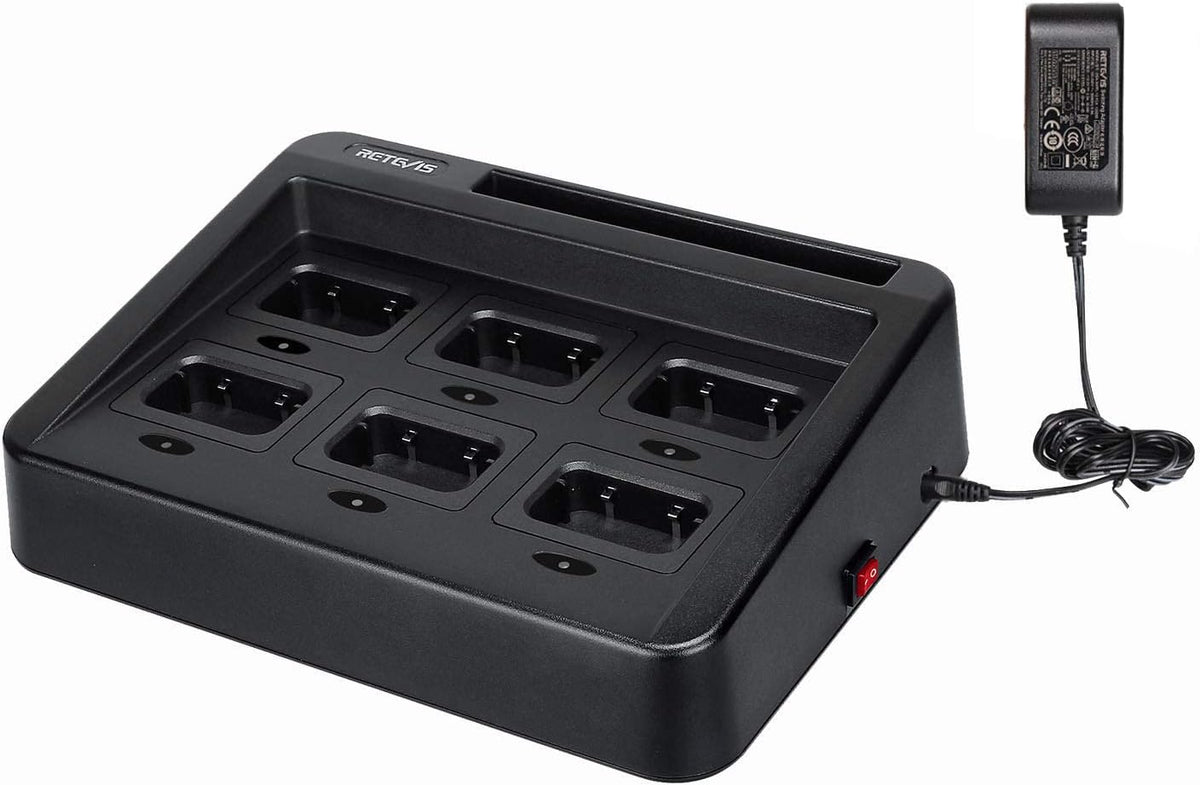 Six-Way Charger for Walkie Talkie (1 Pack) D980