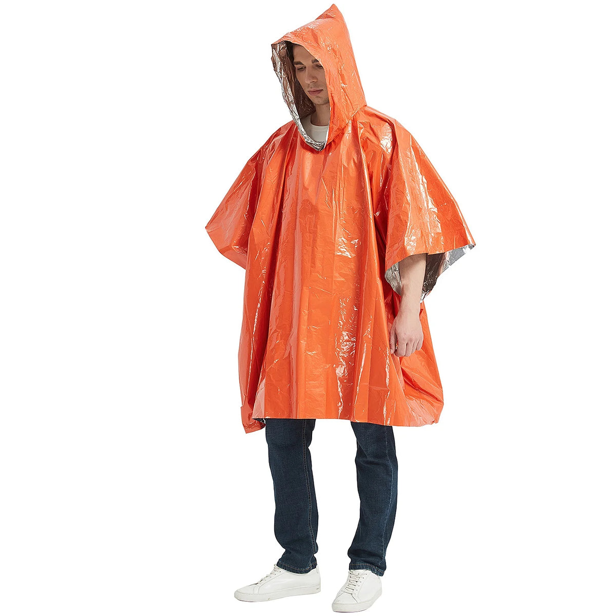 Waterproof Thermal Poncho Raincoat with Sleeping Bag and Tent Shelter D211139