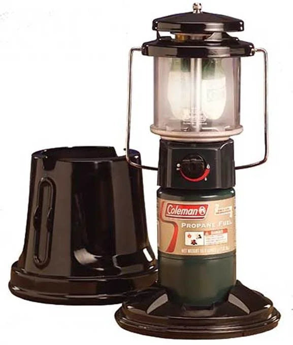 Two Mantle Propane Camping Lantern with Cover O474209