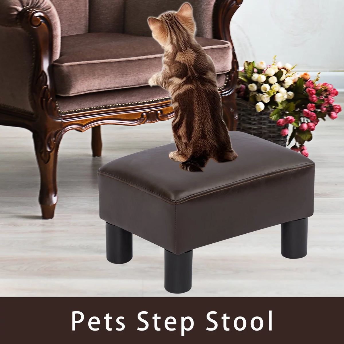 PU Ottoman Footstool J56752